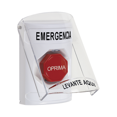 Botón Multipropósito, Emergencia, Reset Con Llave, Español, Tapa De Policarbonato, 2 Relevadores Forma C, Interior