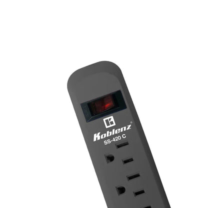 Supresor De Picos Koblenz Ss-420-c, 420 Joules, 6 Contactos Aterrizados Nema 5-15r. 1 AÑo De Garanta Sku 00-5340-00-5
