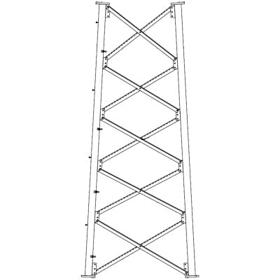 Sección 7 Intermedia para Torre Autosoportada línea SSV (Código de Fábrica: 7N)