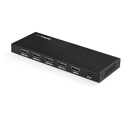 Splitter Hdmi - De 4 Puertos - 4k 60hz - Divisor Hdmi 1 Entrada 4 Salidas - Splitter Hdmi De 4 Salidas - Divisor De Puertos Hdmi - Startech.com Mod. St124hd202