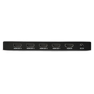 Splitter Hdmi - De 4 Puertos - 4k 60hz - Divisor Hdmi 1 Entrada 4 Salidas - Splitter Hdmi De 4 Salidas - Divisor De Puertos Hdmi - Startech.com Mod. St124hd202