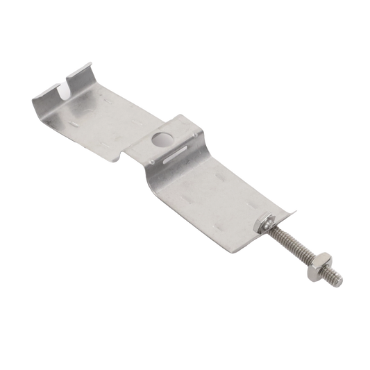 Sujetador de doble click para cable coaxial de 1 1/4"  paquete de 10 piezas.