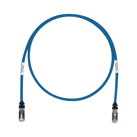 Patch Cord Cat6A, Blindado S/FTP, CM/LS0H, 10 m, Color Azul