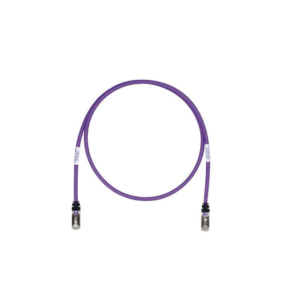 Patch Cord Cat6a, Blindado S/ftp, Cm/ls0h, 6.1 Metros (20 Pies), Color Violeta