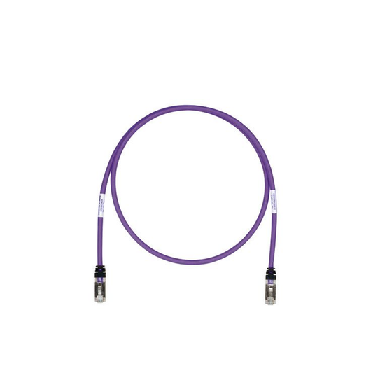Patch Cord Cat6A, Blindado S/FTP, CM/LS0H, 7ft, Color Violeta