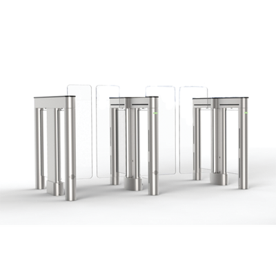 Torniquete óptico doble (central) serie Supervisor 5000 con hojas de cristal de 35"