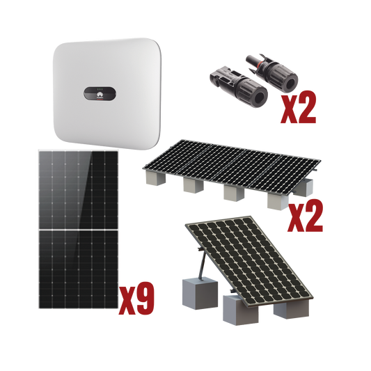 Kit Solar Interconexion  / 5kW  220Vca / Inversor HUWAEI / Montaje Incluido