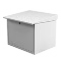 Gabinete Para Resguardo De Baterías (hasta Dos Baterías Pl110d12). Lámina Galvanizada.