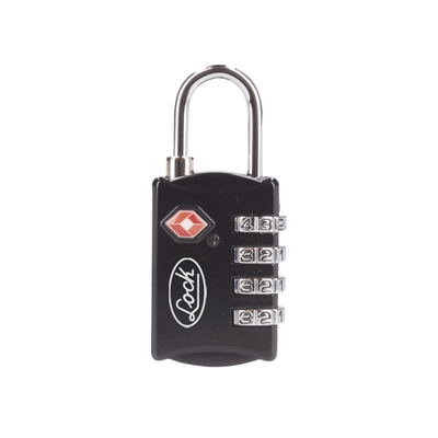 Candado De Combinación Maletero Negro Tsa / Medida 30 Mm/ / Nivel De Seguridad 3 / Discos Programables.