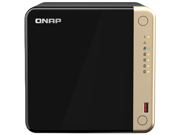 Qnap Ts-464 4-bay High-performance Desktop Nas. Intel 4c/4t Processor, Burst Up To 2.9ghz With 8gb Ddr4 Ram, 2 X 2.5gbe, 2 X M.2 2280 Pcie Gen 3 X1, 1 X Pcie Gen3 X2 Slot For Network/storage Expansio
