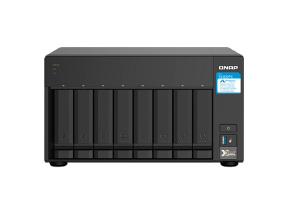 Nas Qnap Ts-832px-4g/ 8 Bahias Sata Hdd De 3,5/ Nucleo Cuadruple 1.7ghz/4gb Ddr4 Sodimm Ampliable A 16gb/2 Pto 2,5 Gbe /2 Pto 10 Gbe /usb 3.2 X3/ Hotswap/ No Incluye Discos/ Hasta 144tb