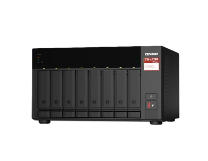 Nas Qnap Ts-873a-8g-us /8 Bahias Sata De 3,5 /ncleo Cuadruple 2.2ghz/ 8gb Ddr4 Hasta 64 Gb/ Lan 2,5 Gbe X2/ Usb 3.2 X2/hot Swap/ Soporta M.2 2280/ No Incluye Discos