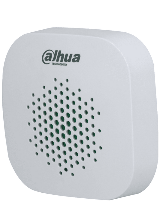 Sirena Inalámbrica Interior/ Dahua/ Dhi-ara12-w2 / 105 Db +- 3 / 3 Niveles De Volumen / Led Indicador / Alarma De BaterÍa Baja / MediciÓn De Temperatura / FunciÓn De Salto De Frecuencia