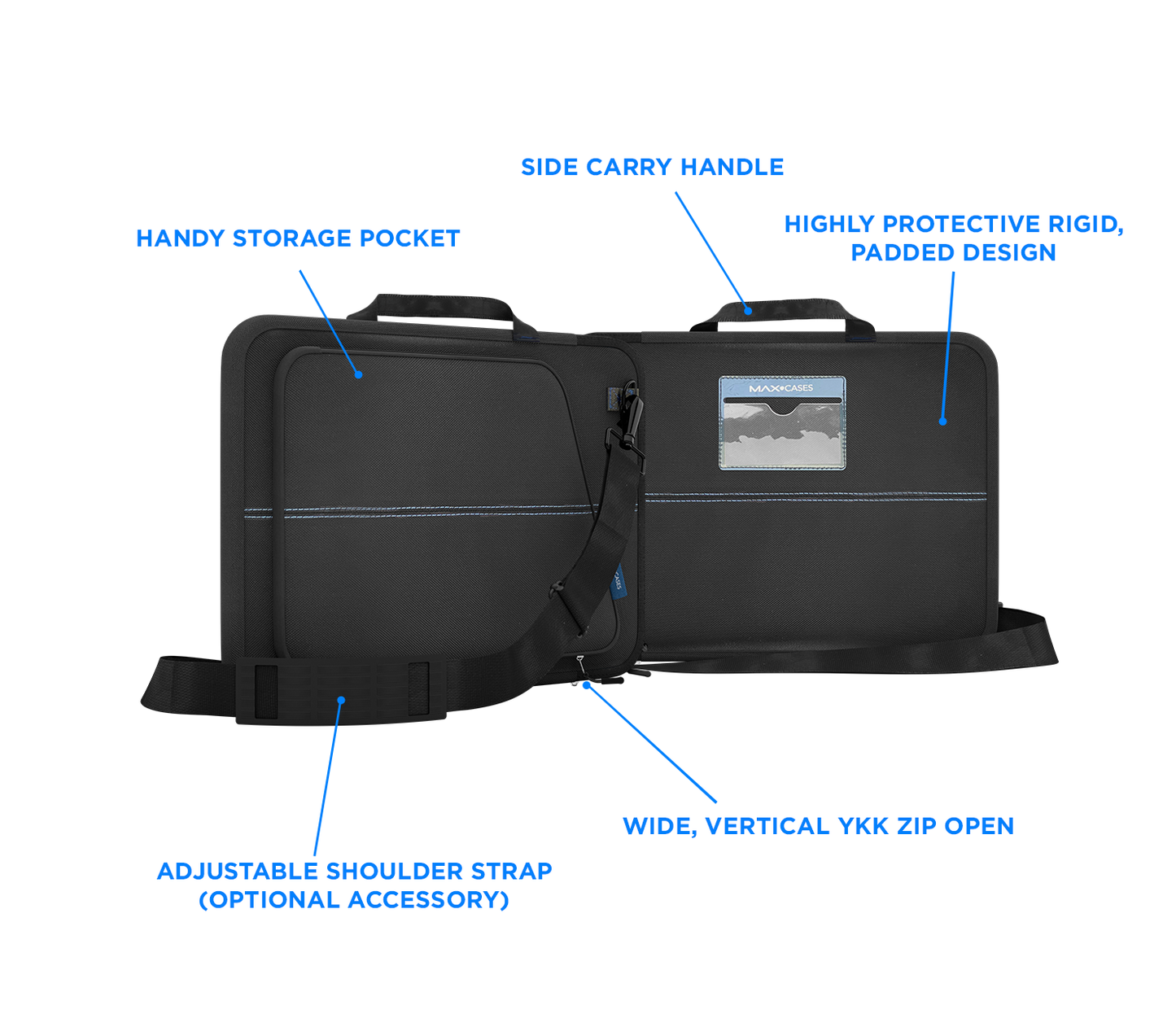 Funda Maxcase Mc-ssp3-11-blk Tipo Maletin Slim Sleeve W/pocket Para Laptop 11 G3 Black