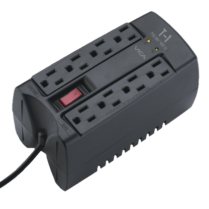 Regulador Electronico De Voltaje Vica T1 750va 400watts 8 Nema 5-15r (4/4), 3 AÑos De Garantia