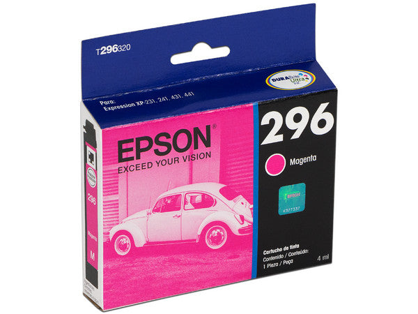 Cartucho Epson Modelo 296 Magenta, Para Xp-231, Xp-431
