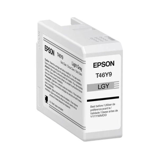Cartucho Epson Modelo T46y Gris Light, Para Plotter P900 50 Ml