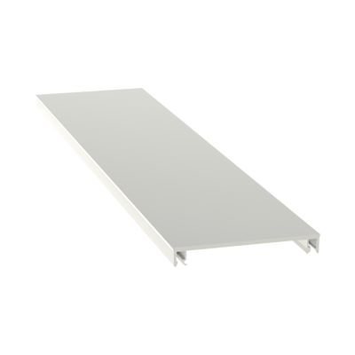 Cubierta Para Canaleta T-70, De Pvc Rígido, 70.1 X 9.1 X 1828.8 Mm, Color Blanco