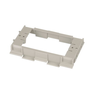 Soporte Para Montaje De Faceplates En Canaleta T70, De Pvc Rígido, Color Gris Internacional