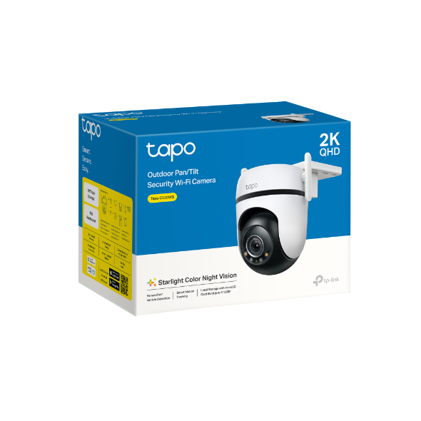 Camara Ip Tapo C520ws Wifi Exterior 360 Panoramica Vision Nocturna A Color Ip66 Almacenamiento De Hasta 512gb 2k Qhd Deteccion Personas,mascotas. Autos
