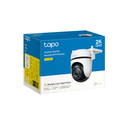 Camara Ip Tapo C520ws Wifi Exterior 360 Panoramica Vision Nocturna A Color Ip66 Almacenamiento De Hasta 512gb 2k Qhd Deteccion Personas,mascotas. Autos