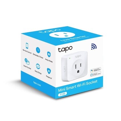 Mini Tomacorriente Inteligente Wi-fi, 100 - 120v~, 50/60hz, 15.0a, Compatible Con Amazon Alexa Y Google Assistant, Color Blanco.