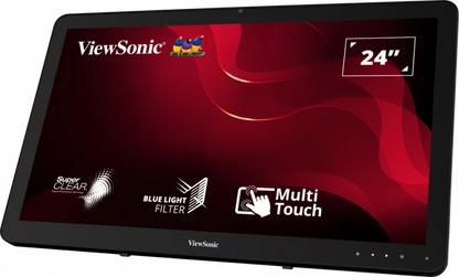 Monitor Touch Viewsonic Td2430/ Tecnologia Capacitiva/ 24 Pulgadas/ Full Hd / 1920 X 1080 / Vga / Hdmi / Vesa / Cable Hdmi /cable Usb-a A Usb-b/ 3 AÑos De Garantia