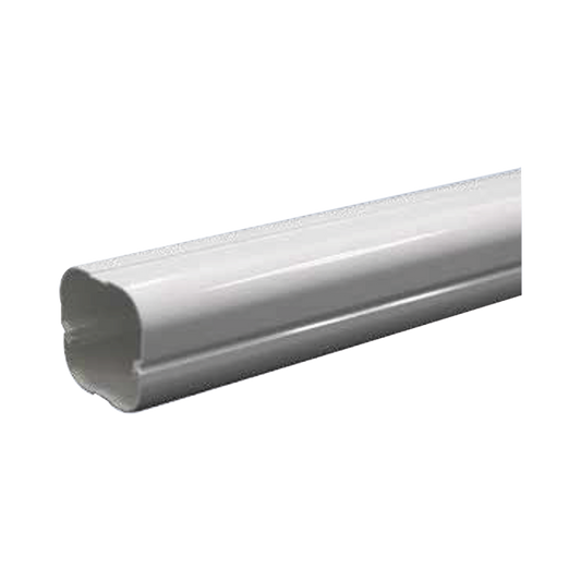 Kit de Canaletas Para la Organización de Tuberías y Cables Eléctricos en Instalaciones de Aire Acondicionado, Uso en Interiores y Exteriores, PVC Rígido, Compatible con Minisplit, Contenido de Kit (11 Piezas), (3000-00000)