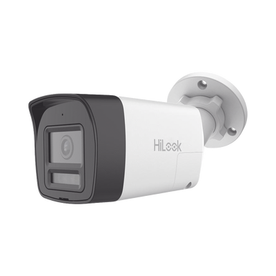 [Audio Bidireccional + Dual Light + ColorVu] Bala TURBOHD 2 Megapixel (1080p) / Lente 2.8 mm / 30 mts IR EXIR + 20 mts Luz Blanca / Micrófono y Bocina Integrado / Exterior IP67 / Metal / dWDR
