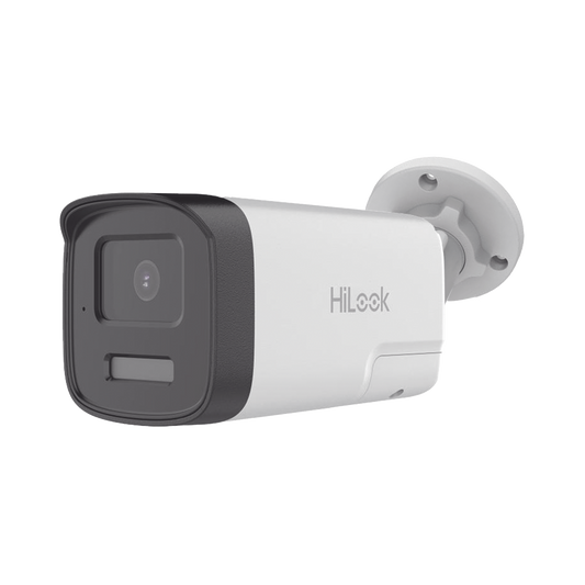 [Audio Bidireccional + Dual Light + ColorVu] Bala TURBOHD 2 Megapixel (1080p) / Lente 3.6 mm / 40 mts IR EXIR + 40 mts Luz Blanca / Micrófono y Bocina Integrado / Exterior IP67 / Metal / dWDR