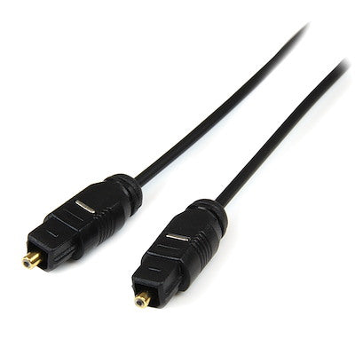 Cable De 3m Toslink Audio Digital Optico Spdif Delgado - Negro - Startech.com Mod. Thintos10