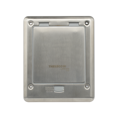 Caja De Piso Con Contacto Eléctrico (duplex), Resistente Al Agua, Ip66 (con Tapa Cerrada) (11000-53201)