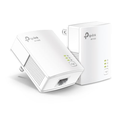 Adaptador Powerline | Tp-link | Tl-pa7017|  Kit 2 Pzas Alambrico A 1000mbps Con 1 Rj45 10/100/1000 Soporta Hasta 300m De Cable | Sustituye A Tl-pa4010 Kit