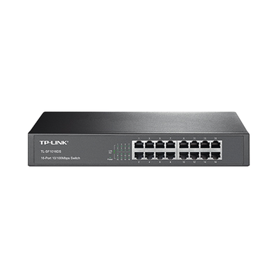 Switch No Administrable De 16 Puertos 10/100 Mbps De Escritorio Y Para Montaje En Rack