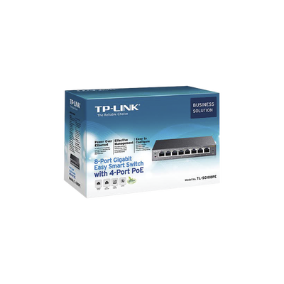Easy Smart Switch Poe Jetstream , 8 Puertos 10/100/1000 Mbps  55 W