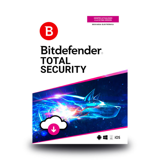 Esd Bitdefender Total Security Multi Dispositivos / 5 Usuarios / 1 AÑo (entrega Electronica)