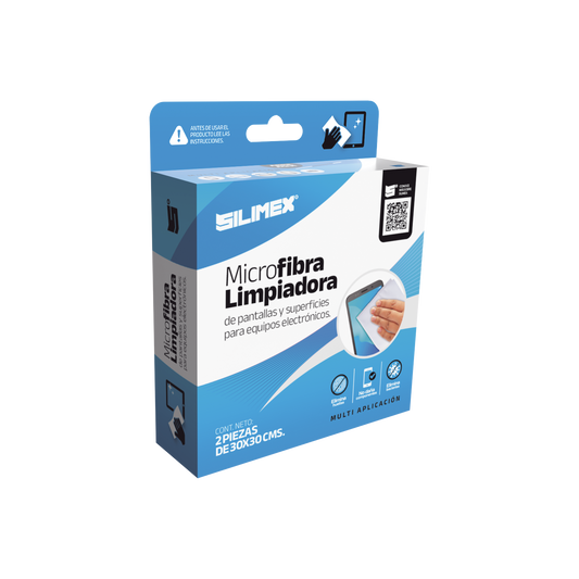 Pack Toallas Secas Microfibra Para Pantallas Y Carcasas De Equipos Electronicos Silimex