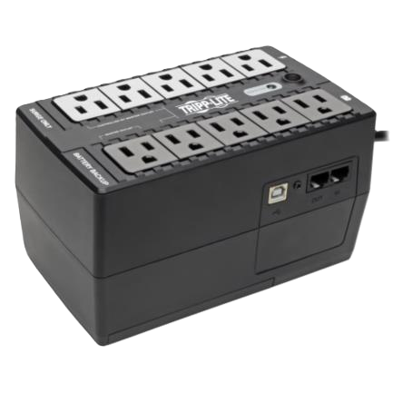 Nobreak Tripp-lite Eco550ups Standby Ahorrador De Energia 120v 550va / 300w, Eco, Usb Y 10 Contactos