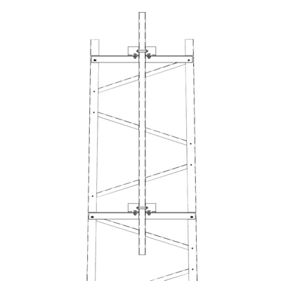 Brazo Para Sección #6 Torre Titan Con Herrajes Y Mástil De 6' (1.8m).