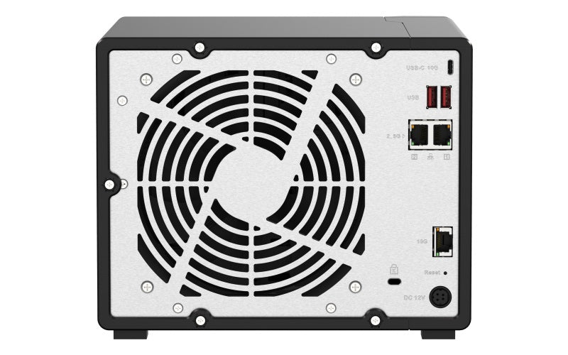 Nas Qnap Ts-h973ax-8g/ 9 Bahias /5 De 3,5 4 De 2,5/nucleo Cuadruple 2.2ghz/8gb Ddr4 Sodimm Hasta 64gb/2 Pto 2,5 Gbe/1 Pto 10 Gbe /usb 3.2 X3/ Hotswap/ No Incluye Discos/ Amd