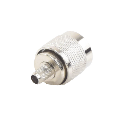 Conector N Macho Para 75 Ohm De Anillo Plegable Para Cable Rg-59, Niquel/ Oro /teflón.