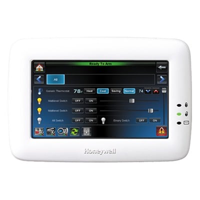 Teclado Sensible Al Tacto Con Zwave Para Paneles De Alarma Vista Compatibles