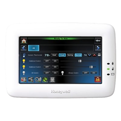Teclado Sensible Al Tacto Con Zwave Para Paneles De Alarma Vista Compatibles