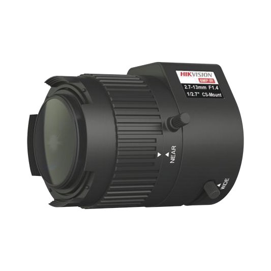 Lente Varifocal 2.7 A 13 mm / Resolución 6 Megapixel / Iris Automático / Formato 1/2.7" / Compatible con Cámaras HIKVISION