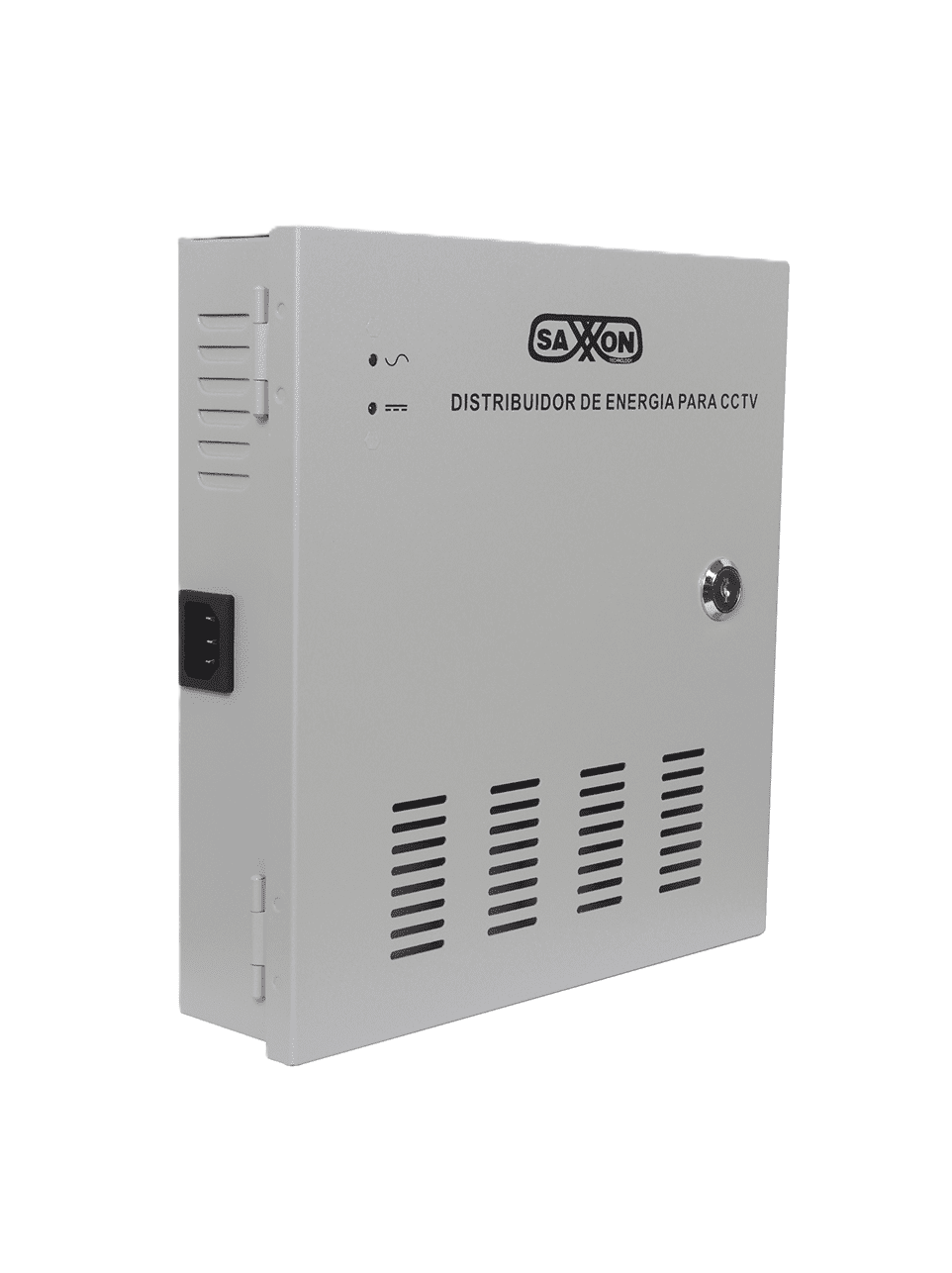 Fuente De Poder Saxxon 12v Cd/ 30 Amperes/ Distribuidor Para 18 Camaras/ 1.65 Amperes Por Canal/ce/ Fcc/ Certificacion Ul