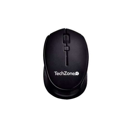 Mouse Techzone Tz19mou01-ina Optico Inalambrico 1000 Dpis Ergonomico Negro