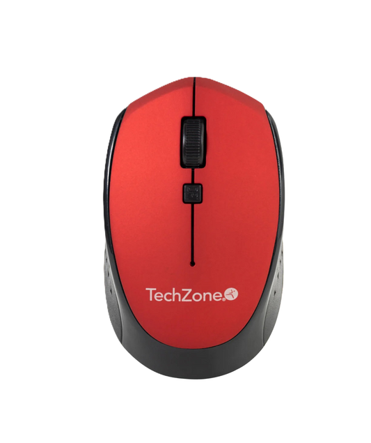Mouse Techzone Tz19mou01-inar Optico Nano Usb Botones Rojo