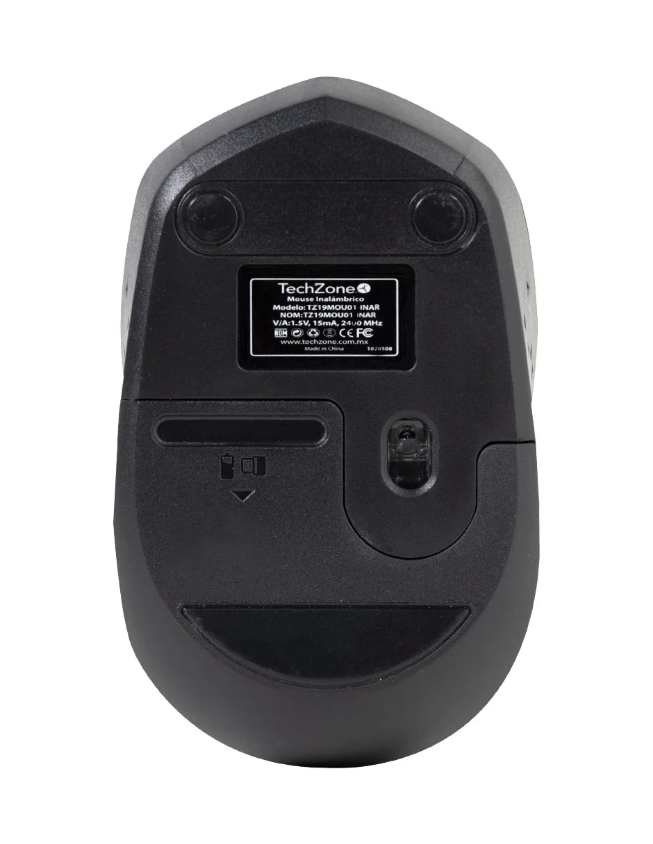 Mouse Techzone Tz19mou01-inar Optico Nano Usb Botones Rojo