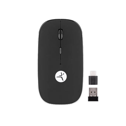 Mouse Techzone Tzacmoi30 Inalambrico Recargable 2.4ghz Hasta 1600 Dpi Negro