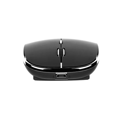 Mouse Techzone Tzacmoi30 Inalambrico Recargable 2.4ghz Hasta 1600 Dpi Negro